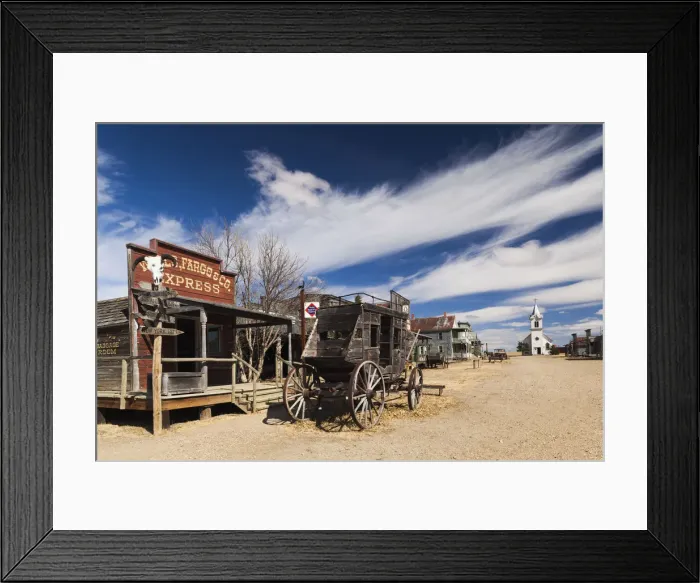 Framed Print : USA, South Dakota, Stamford, 1880 Town, pioneer village Framed Print : USA, South Dakota, Stamford, 1880 Town, pioneer village
