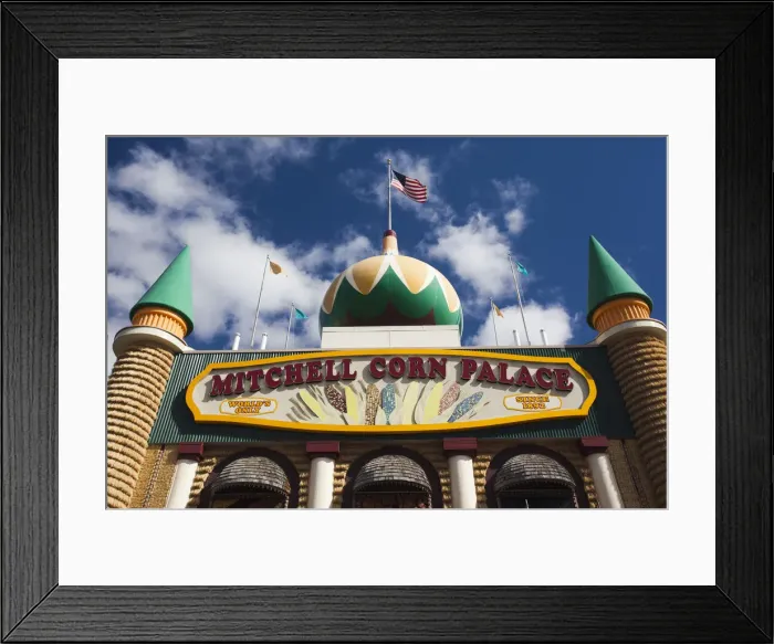 Framed Print : USA, South Dakota, Mitchell, Mitchell Corn Palace, buildling exterior made of corn Framed Print : USA, South Dakota, Mitchell, Mitchell Corn Palace, buildling exterior made of corn