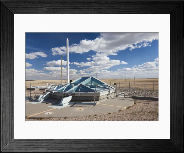 Framed Print : USA, South Dakota, Philip, Minuteman II ICBM missile launch site, Delta-09