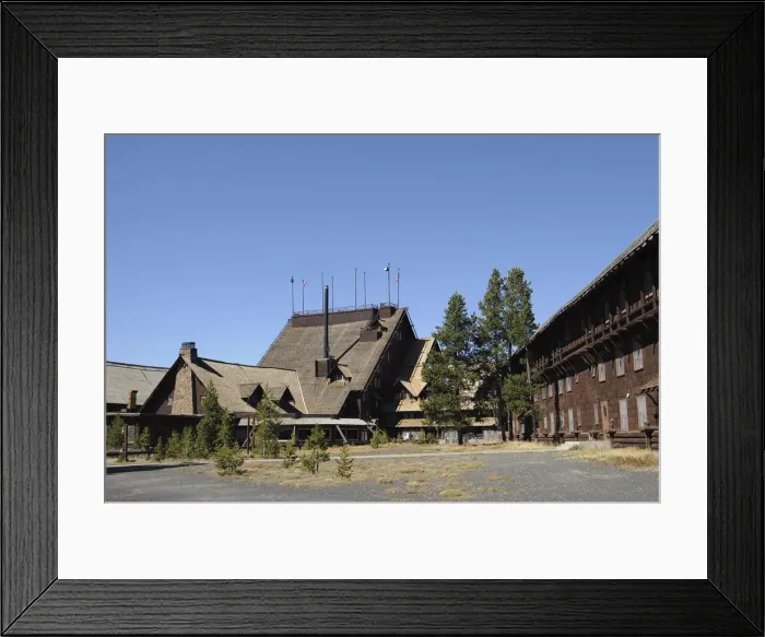 Framed Print : Historic Old Faithful Inn, Yellowstone National Park, Wyoming, USA Framed Print : Historic Old Faithful Inn, Yellowstone National Park, Wyoming, USA