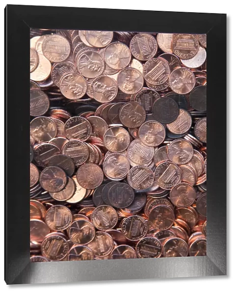 USA, Mississippi, Jackson, Memorial to the Missing, penny coins representing human lives
