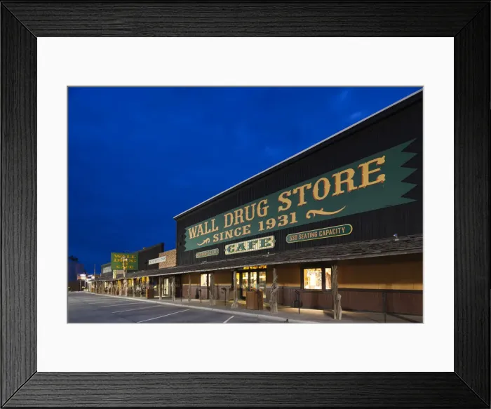 Framed Print : USA, South Dakota, Wall, Wall Drug Store Framed Print : USA, South Dakota, Wall, Wall Drug Store