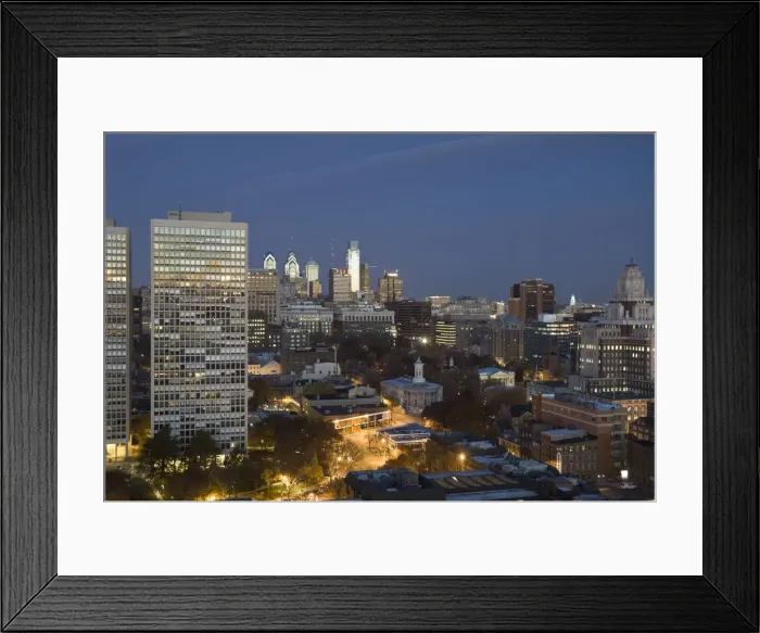 Framed Print : USA, Pennsylvania, Philadelphia, Downtown, Old City and Independence National Historic Framed Print : USA, Pennsylvania, Philadelphia, Downtown, Old City and Independence National Historic