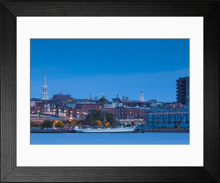 Framed Print : USA, Pennsylvania, Philadelphia, city skyline from Camden New Jersey with sailing ship Framed Print : USA, Pennsylvania, Philadelphia, city skyline from Camden New Jersey with sailing ship
