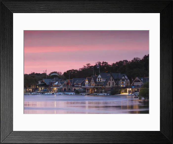 Framed Print : USA, Pennsylvania, Philadelphia, Boathouse Row on the Schuylkill River, dusk Framed Print : USA, Pennsylvania, Philadelphia, Boathouse Row on the Schuylkill River, dusk