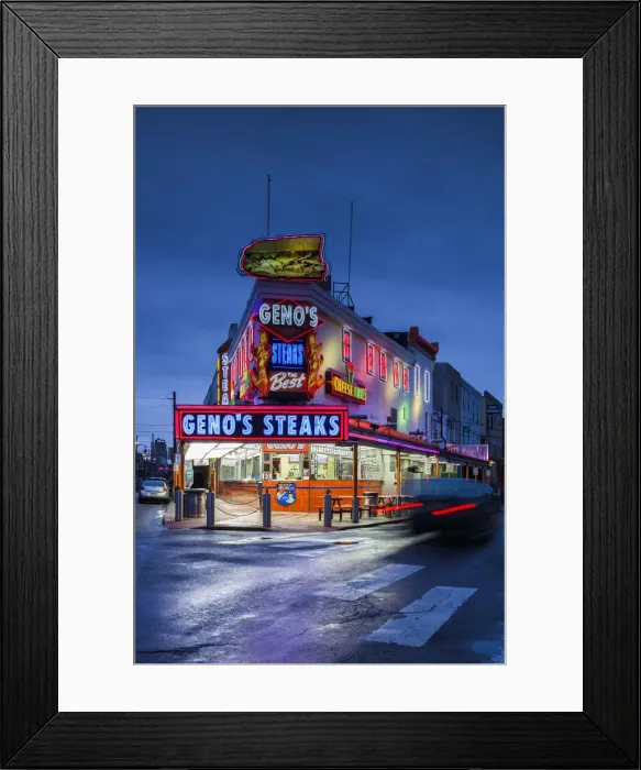 Framed Print : USA, Pennsylvania, Philadelphia, South Philadelphia, Italian-American Area, Geno s Framed Print : USA, Pennsylvania, Philadelphia, South Philadelphia, Italian-American Area, Geno s