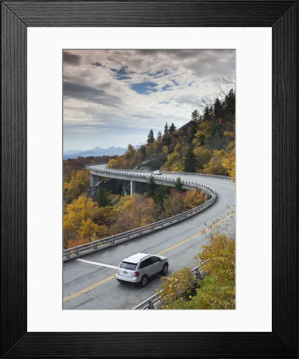 Framed Print : USA, North Carolina, Linville, Linn Cove Viaduct that goes around Grandfather Mountain Framed Print : USA, North Carolina, Linville, Linn Cove Viaduct that goes around Grandfather Mountain