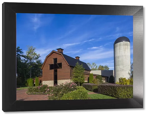 USA, North Carolina, Charlotte, The Billy Graham Library, library and chapel by the