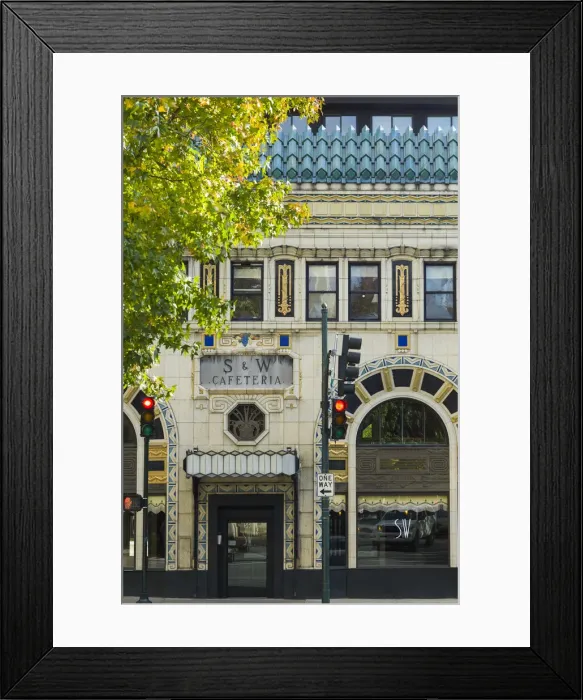 Framed Print : USA, North Carolina, Asheville of the S&W Cafeteria building Framed Print : USA, North Carolina, Asheville of the S&W Cafeteria building