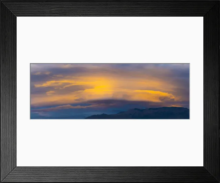 Framed Print : USA, New Mexico, Albuquerque, Sandia Mountains and Lenticular Cloud Framed Print : USA, New Mexico, Albuquerque, Sandia Mountains and Lenticular Cloud
