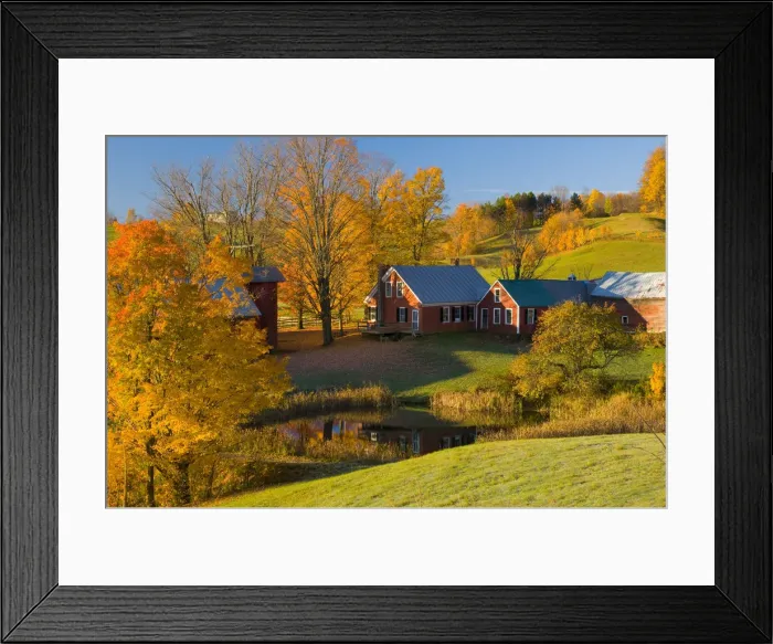 Framed Print : USA, Vermont, nr Woodstock, Jenne Farm Framed Print : USA, Vermont, nr Woodstock, Jenne Farm