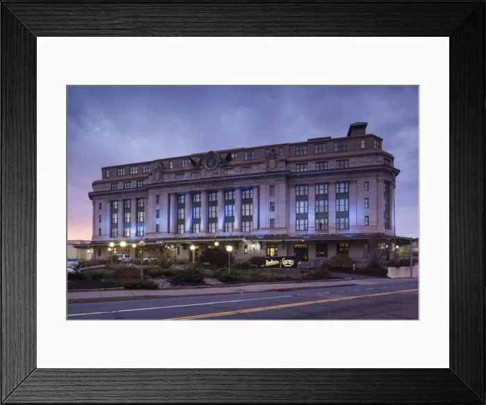 Framed Print : USA, Pennsylvania, Scranton, exterior of former Scranton Railroad Station, now a hotel Framed Print : USA, Pennsylvania, Scranton, exterior of former Scranton Railroad Station, now a hotel