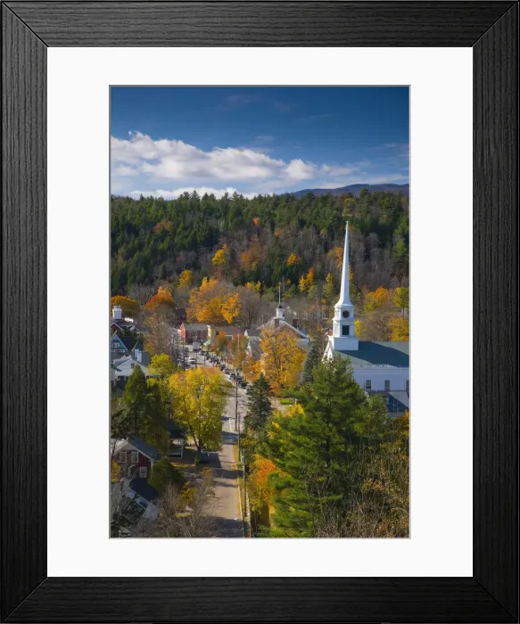 Framed Print : USA, Vermont, Stowe Framed Print : USA, Vermont, Stowe