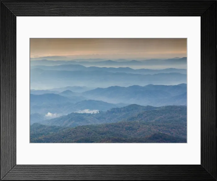 Framed Print : USA, North Carolina, Grandfather Mountain State Park, view of the Blue Ridge Mountains Framed Print : USA, North Carolina, Grandfather Mountain State Park, view of the Blue Ridge Mountains