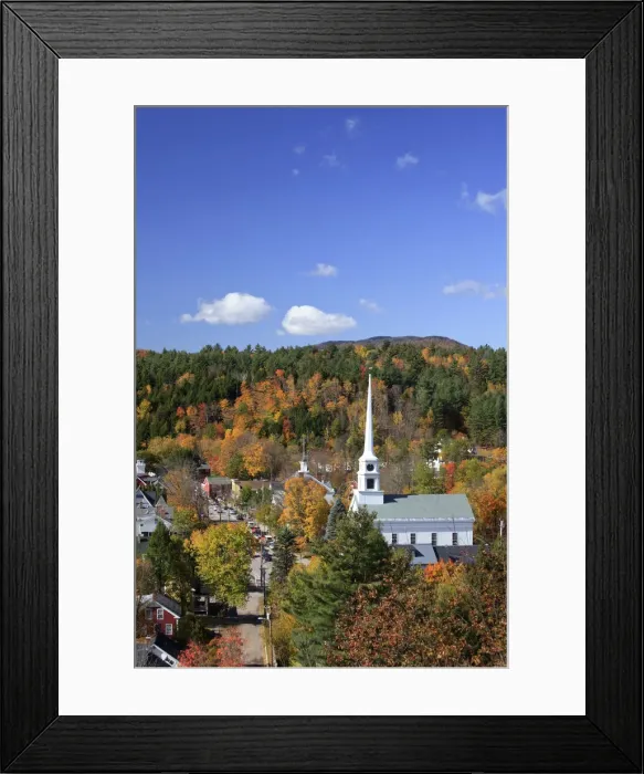 Framed Print : USA, New England, Vermont, Stowe Framed Print : USA, New England, Vermont, Stowe