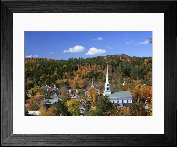 Framed Print : USA, New England, Vermont, Stowe Framed Print : USA, New England, Vermont, Stowe