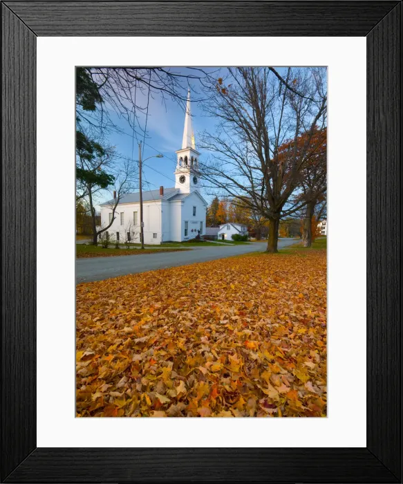 Framed Print : USA, Vermont, Peacham, The Congregational Church Framed Print : USA, Vermont, Peacham, The Congregational Church