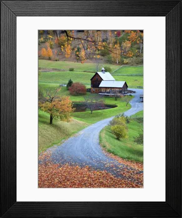 Framed Print : USA, New England, Vermont, Woodstock, Sleepy Hollow Farm Framed Print : USA, New England, Vermont, Woodstock, Sleepy Hollow Farm