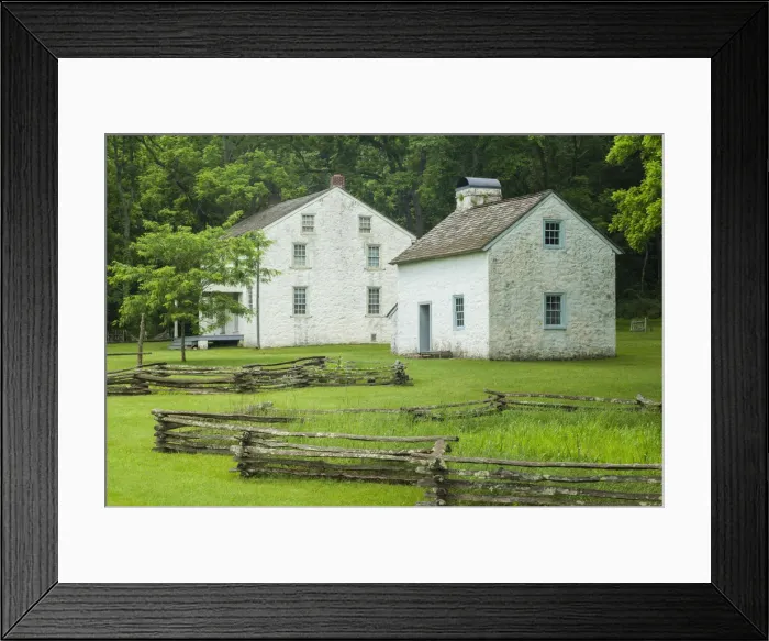 Framed Print : USA, Pennsylvania, Elverson, Hopewell Furnace National Historic Site, early 18th century Framed Print : USA, Pennsylvania, Elverson, Hopewell Furnace National Historic Site, early 18th century