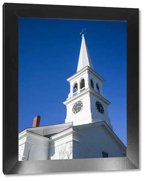 USA, New England, Vermont, town church