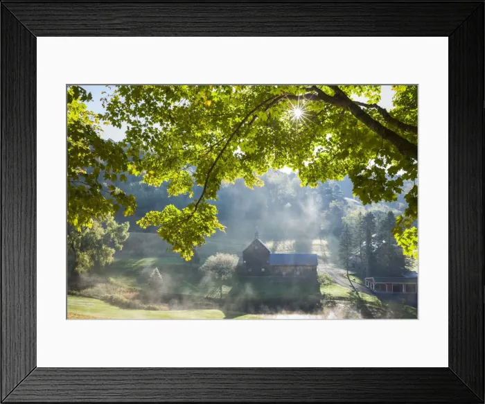Framed Print : USA, New England, Vermont, South Pomfret, farm in autumn