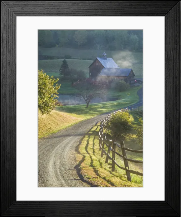 Framed Print : USA, New England, Vermont, South Pomfret, farm in autumn Framed Print : USA, New England, Vermont, South Pomfret, farm in autumn
