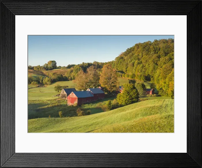 Framed Print : USA, New England, Vermont, Reading, Jenne Farm, autumn, dawn Framed Print : USA, New England, Vermont, Reading, Jenne Farm, autumn, dawn