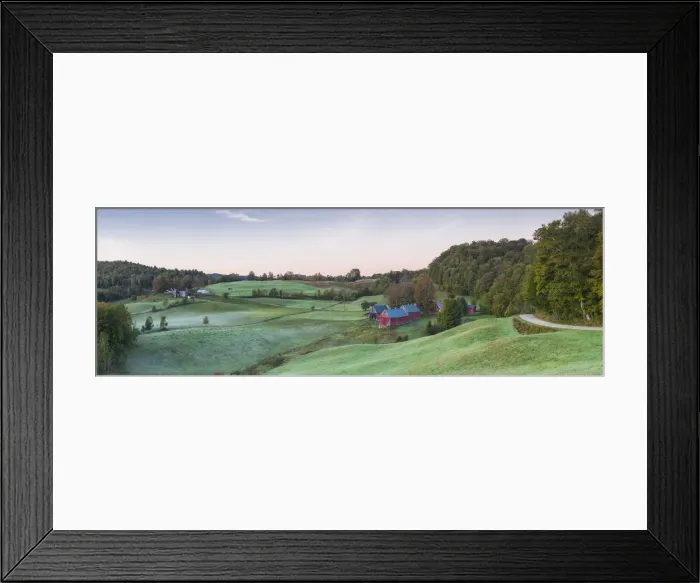 Framed Print : USA, New England, Vermont, Reading, Jenne Farm, autumn, dawn Framed Print : USA, New England, Vermont, Reading, Jenne Farm, autumn, dawn