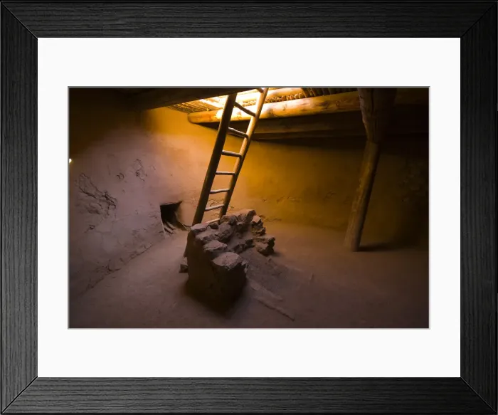Framed Print : USA, New Mexico, Pecos National Historic Park, Site of abandoned pueblo, Underground Framed Print : USA, New Mexico, Pecos National Historic Park, Site of abandoned pueblo, Underground