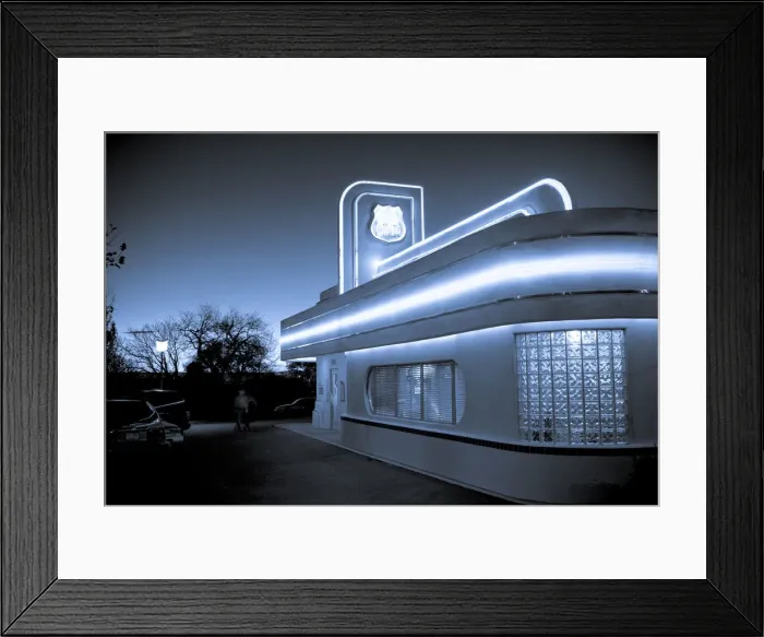 Framed Print : USA, New Mexico, Albuquerque, Route 66 Diner Framed Print : USA, New Mexico, Albuquerque, Route 66 Diner