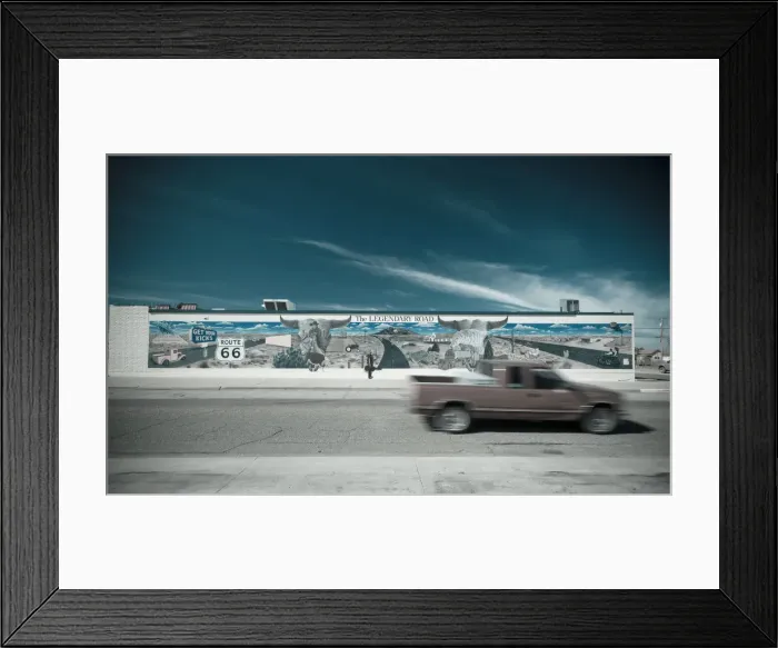 Framed Print : USA, New Mexico, Route 66, Tucumcari, Mural by Doug and Sharon Quarles Framed Print : USA, New Mexico, Route 66, Tucumcari, Mural by Doug and Sharon Quarles