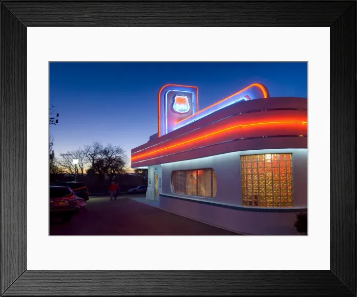 Framed Print : USA, New Mexico, Albuquerque, Route 66 Diner Framed Print : USA, New Mexico, Albuquerque, Route 66 Diner