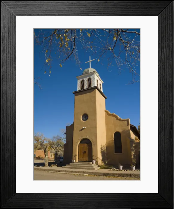 Framed Print : USA, New Mexico, Turquoise Trail, Cerrillos, St Framed Print : USA, New Mexico, Turquoise Trail, Cerrillos, St