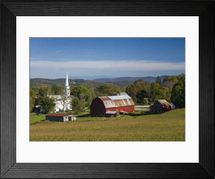 Framed Print : USA, New England, Vermont, Peacham, autumn Framed Print : USA, New England, Vermont, Peacham, autumn