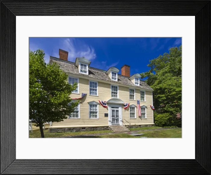 Framed Print : USA, New Hampshire, Portsmouth, John Paul Jones House, one time home of naval hero