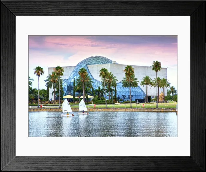 Framed Print : Florida, Saint Petersburg, Salvador Dali Museum, Sailboats, Tampa Bay Framed Print : Florida, Saint Petersburg, Salvador Dali Museum, Sailboats, Tampa Bay