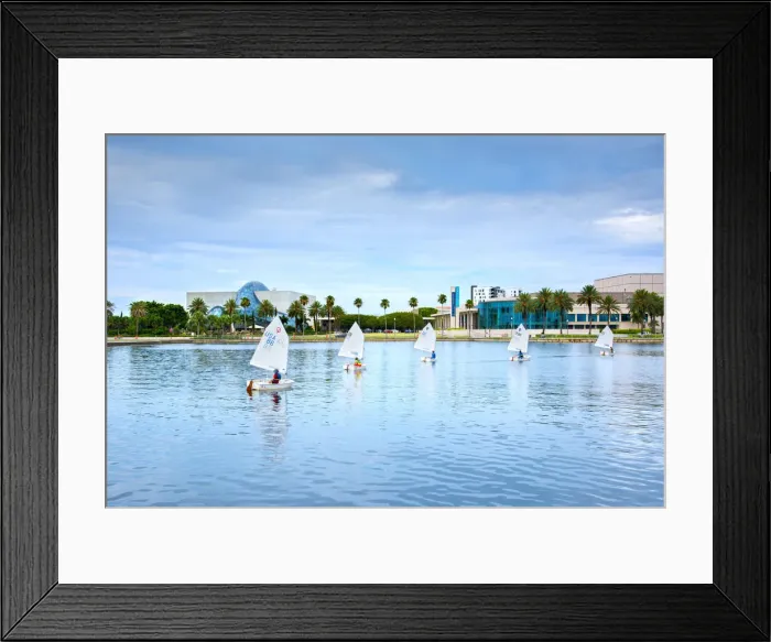 Framed Print : Florida, Saint Petersburg, Salvador Dali Museum, Mahaffey Theater, Sailboats, Tampa Bay Framed Print : Florida, Saint Petersburg, Salvador Dali Museum, Mahaffey Theater, Sailboats, Tampa Bay