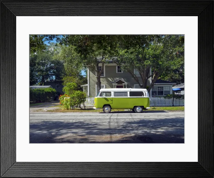 Framed Print : Florida, Saint Petersburg, Old Southeast Neighborhood, Pinellas County, Classic Volkswagen Framed Print : Florida, Saint Petersburg, Old Southeast Neighborhood, Pinellas County, Classic Volkswagen