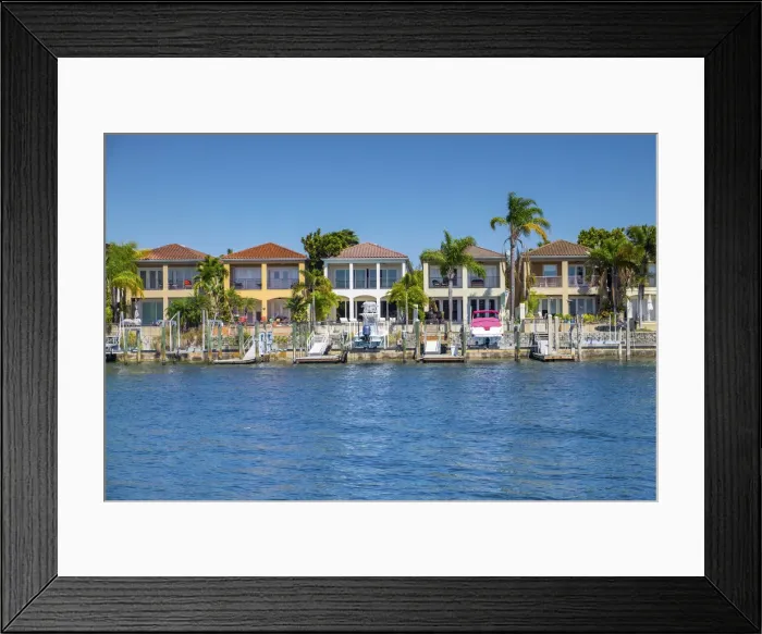 Framed Print : Florida, Saint Petersburg, Tampa, Waterfront Homes, Hillsborough River, Tampa Bay Framed Print : Florida, Saint Petersburg, Tampa, Waterfront Homes, Hillsborough River, Tampa Bay