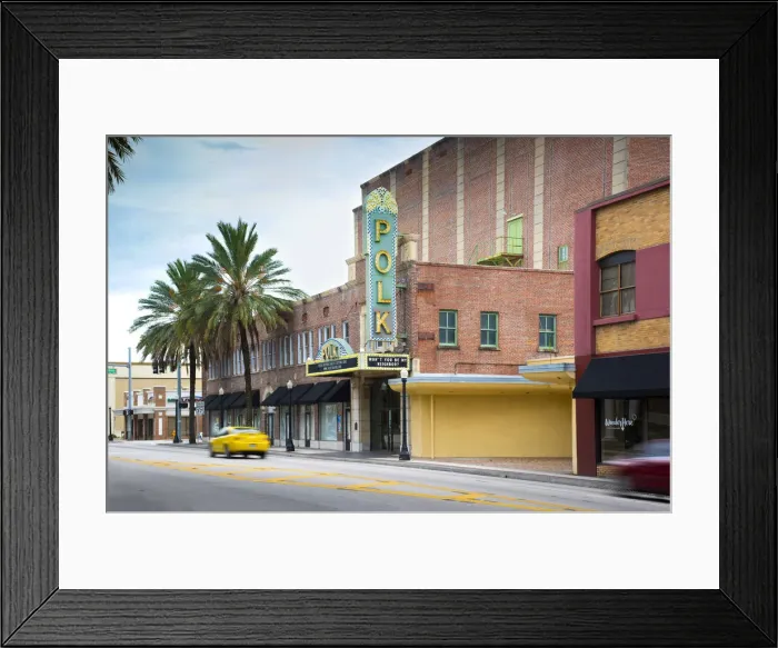 Framed Print : Florida, Lakeland, Polk County, Polk Theater, National Register Of Historic Places Framed Print : Florida, Lakeland, Polk County, Polk Theater, National Register Of Historic Places