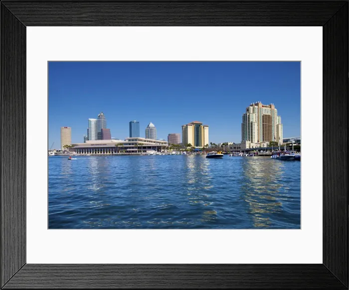 Framed Print : Florida, Saint Petersburg, Tampa, Downtown, Hillsborough River, Tampa Bay Framed Print : Florida, Saint Petersburg, Tampa, Downtown, Hillsborough River, Tampa Bay