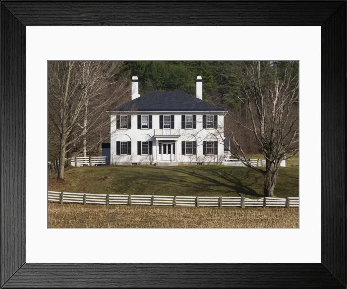 Framed Print : USA, New Hampshire, Orford, one of the seven Ridge Federalist-style houses Framed Print : USA, New Hampshire, Orford, one of the seven Ridge Federalist-style houses