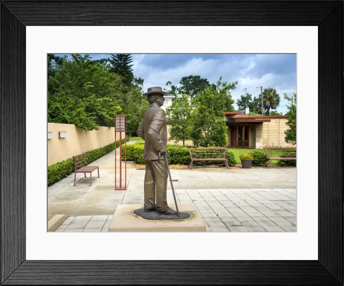 Framed Print : Florida, Lakeland, Statue Of The Architect Frank Lloyd Wright, Florida Southern College Framed Print : Florida, Lakeland, Statue Of The Architect Frank Lloyd Wright, Florida Southern College
