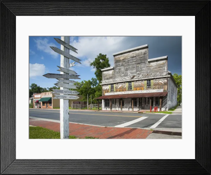 Framed Print : USA, Florida, White Springs, Restored Adams Country Store And Museum, White Springs Framed Print : USA, Florida, White Springs, Restored Adams Country Store And Museum, White Springs