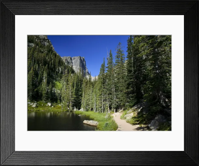 Framed Print : Dream Lake and Hallet Peak, Rocky Mountain National Park, Estes Park, Colorado, USA Framed Print : Dream Lake and Hallet Peak, Rocky Mountain National Park, Estes Park, Colorado, USA