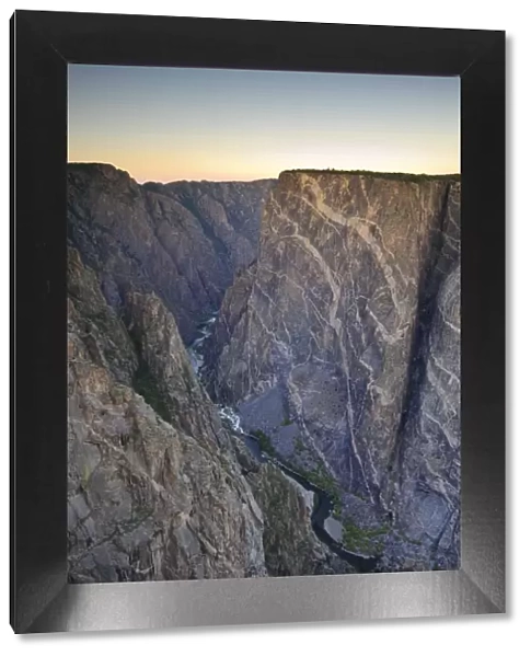 Canyon and Stratified Rock, Black Canyon of The Gunnison National Park, Colorado, USA