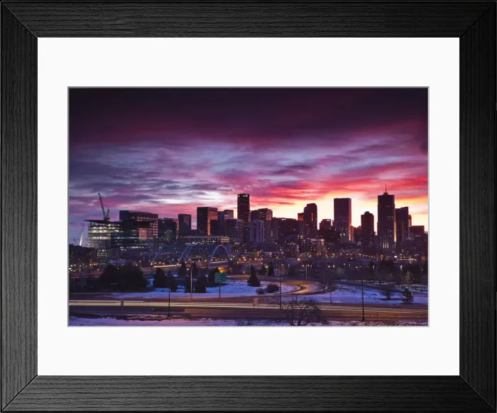 Framed Print : USA, Colorado, Denver, city view from the west Framed Print : USA, Colorado, Denver, city view from the west