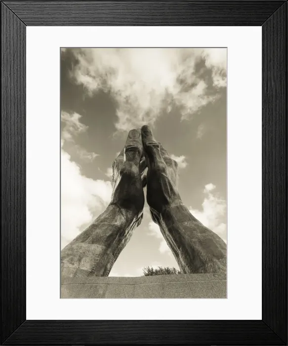 Framed Print : USA, Oklahoma, Tulsa, Oral Roberts University, Worlds Largest Praying Hands Framed Print : USA, Oklahoma, Tulsa, Oral Roberts University, Worlds Largest Praying Hands