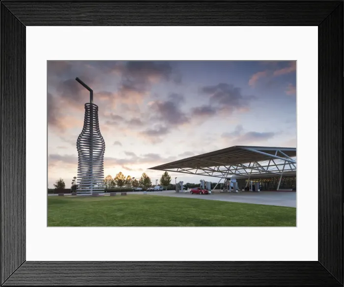 Framed Print : USA, Oklahoma, Arcada, Pops, modern Route 66 attraction and store selling over 600