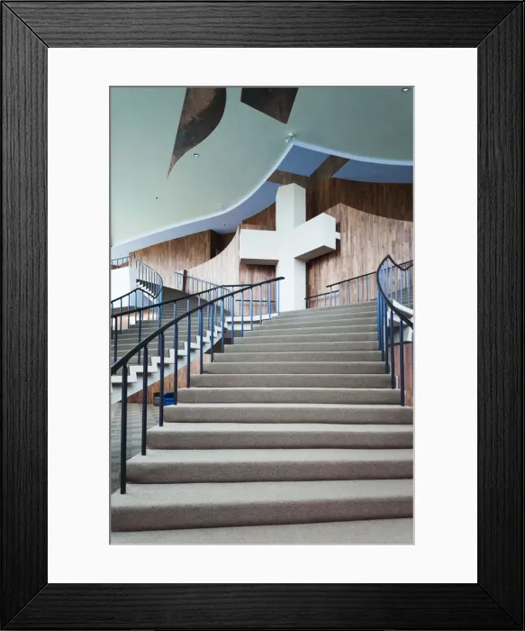 Framed Print : USA, Oklahoma, Tulsa, Oral Roberts University, Christs Chapel, television church